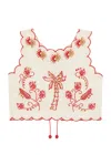 Never Fully Dressed Pollenca Embroidered Cotton Top