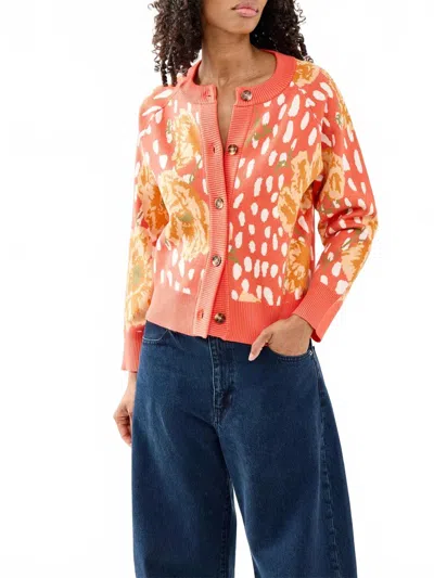 Never Fully Dressed Poppy Cardigan In Coral In Orange