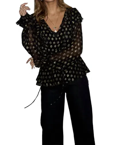 Never Fully Dressed Primrose Blouse In Black
