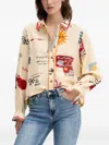Never Fully Dressed Poema Geanie Cotton-blend Shirt In Multi