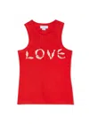 Never Fully Dressed Red Fish Love Tank Top In Red
