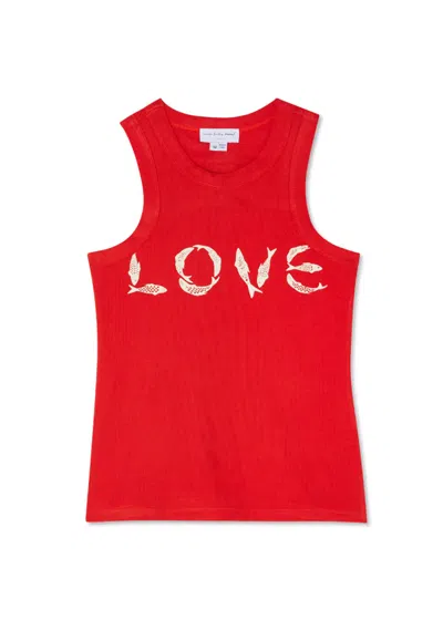 Never Fully Dressed Red Fish Love Tank Top