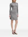 Never Fully Dressed Ribbed Midi Dress In Gray