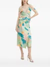 Never Fully Dressed Ruffled Printed Top In Multi