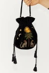 Never Fully Dressed Running Wild Pouch Bag In Black