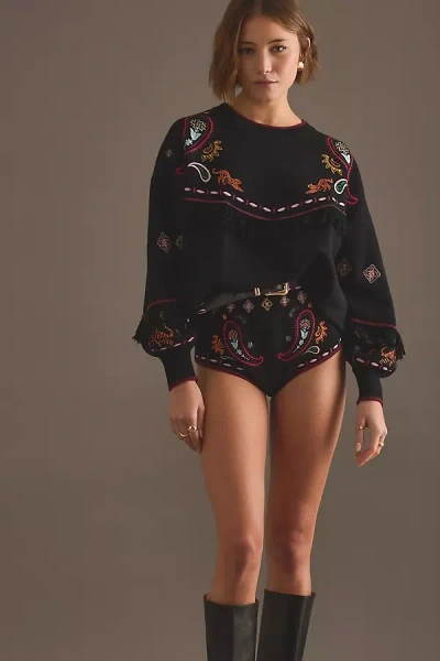 Never Fully Dressed Safari Hot Pants In Black