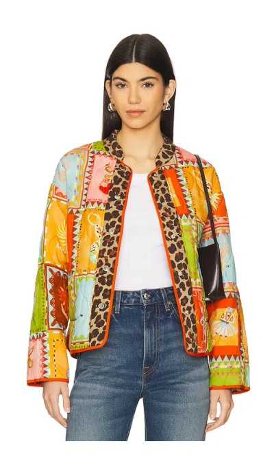 Never Fully Dressed Reversible Quilted Jacket In Multi