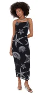 Never Fully Dressed Sea-life Print Slip Midi Day Dress