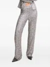 Never Fully Dressed Freddie Trouser Pants In Grey In Metallic