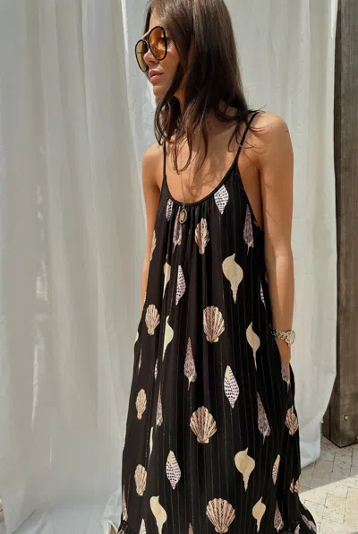Never Fully Dressed Shells Maxi Dress In Black