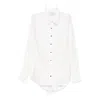 Never Fully Dressed White Studded Tie Back Shirt In White