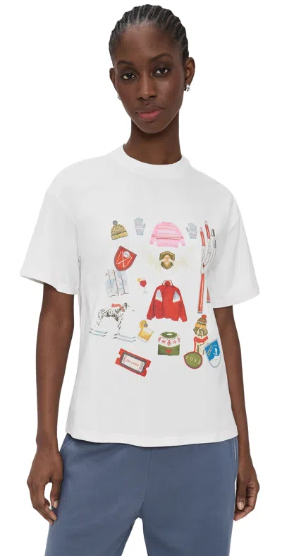 Never Fully Dressed Ski Tee Cream In Multi