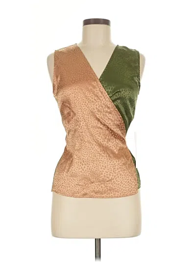 Never Fully Dressed Sleeveless Blouse In Gold