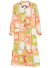 Never Fully Dressed Soller Midi Dress In Multi In Green