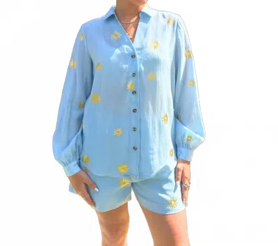 Never Fully Dressed Sun Miley Shirt In Ice Blue