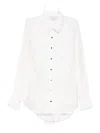 Never Fully Dressed White Studded Tie Back Shirt In White