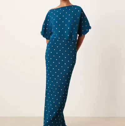 Never Fully Dressed Tilly Maxi Dress In Teal In Blue