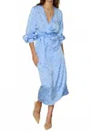 Never Fully Dressed Mini Tilly Dress In Blue