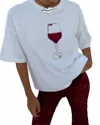 Never Fully Dressed Vino Short Sleeve Top In White In White