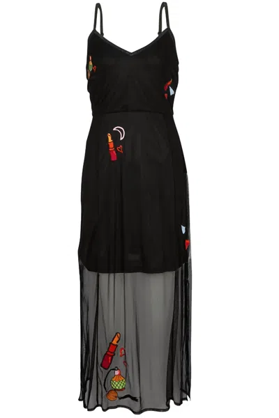 Never Fully Dressed Women's Parisian Night Dress In Black