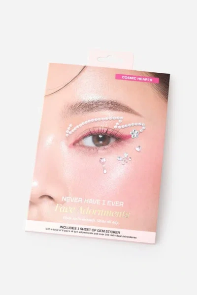 Never Have I Ever Cosmic Hearts Face Adornments In Pink