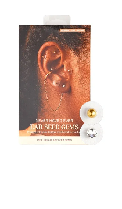 Never Have I Ever Ear Seed Gems In Gold