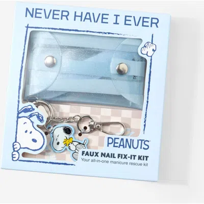 Never Have I Ever Peanuts Faux Nail Fix It Kit In Blue