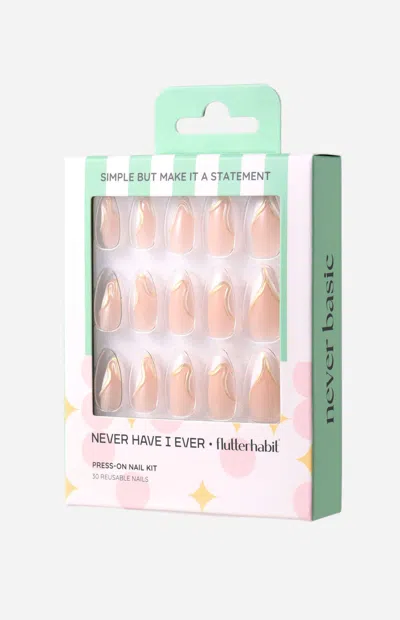 Never Have I Ever Women's Simple But Make It A Statement Press-on Nails In White In Pink