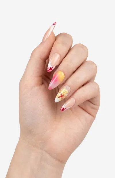 Never Have I Ever Women's Tropical Girl Almond Press-on Nails In Pink