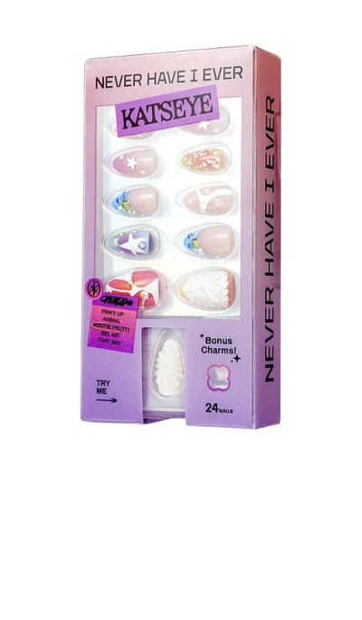 Never Have I Ever X Katseye Press-on Nails In Hootie Frutti