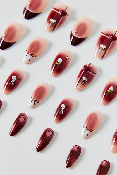 Never Have I Ever X Peanuts Snoopy Press-on Nail Set In Hearts Of Snoopy At Urban Outfitters