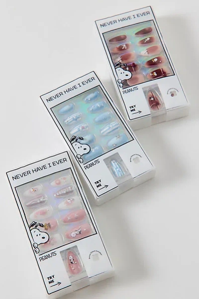 Never Have I Ever X Peanuts Snoopy Press-on Nail Set In Stripes N Snoopy At Urban Outfitters