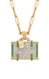 Nevernot 14k Yellow Gold 'big Shot' Large Suitcase