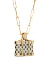 Nevernot 14kt Yellow Gold Weekend Night And Day Suitcase Necklace In Gold