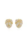 Nevernot Hide N Seek 18k Yellow Gold Diamond Ready 2 Lead On Earrings