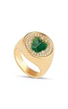 Nevernot Hide N Seek 18k Yellow Gold Topaz Diamond Ready 2 Tease Ring