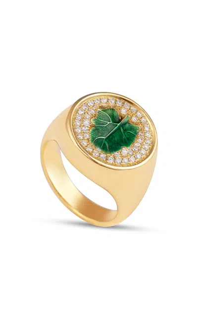 Nevernot Hide N Seek 18k Yellow Gold Topaz Diamond Ready 2 Tease Ring