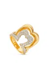 Nevernot Show N Tell 18k Yellow Gold Diamond Ready 2 Burst Ring