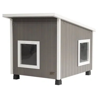 New Age Pet Achilles X-large Outdoor Cat House In Gray