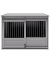 New Age Pet Ecoflex Barn Door Dog Crate End Table