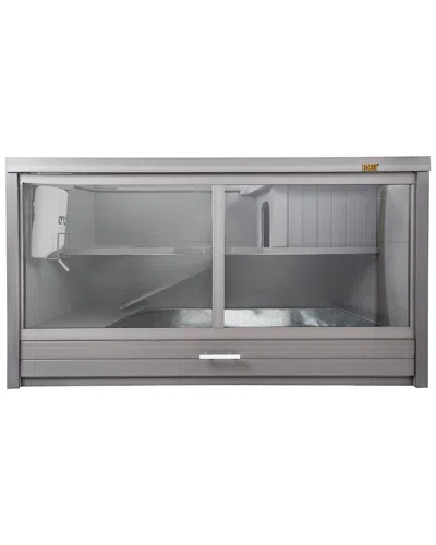 New Age Pet Ecoflex Jumbo Park Avenue Indoor Rabbit Hutch-nantucket Grey