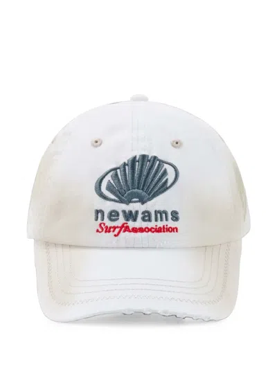 New Amsterdam Distressed Logo-embroidered Cap In Multi