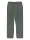 New Amsterdam Drawstring-waist Trousers In Green