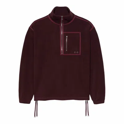 New Amsterdam Felt  Fleece Half Zip In Red