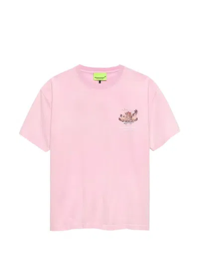 New Amsterdam Graphic-print Crew-neck T-shirt In Pink