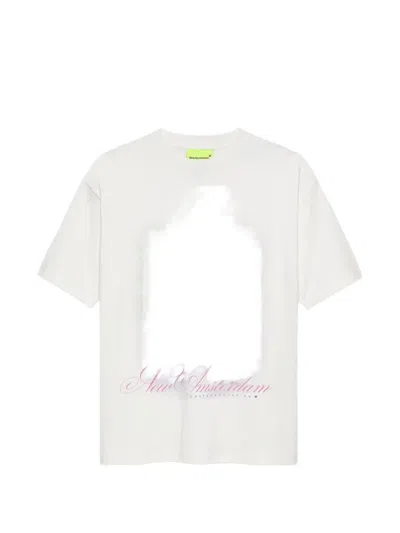 New Amsterdam Graphic-print Short-sleeve T-shirt In White