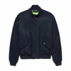 New Amsterdam Jacket  Harrington Jacket In Blue