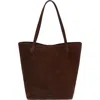 New Amsterdam Leatherworks Asher Large Leather Tote Bag In Brown