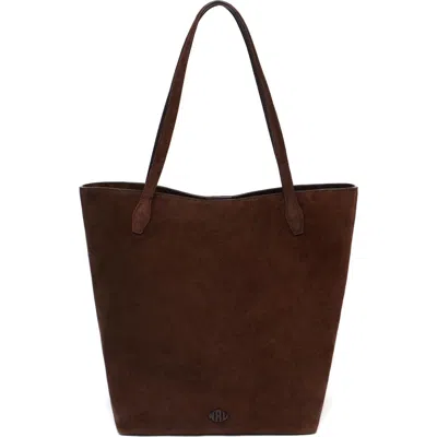 New Amsterdam Leatherworks Asher Large Leather Tote Bag In Brown