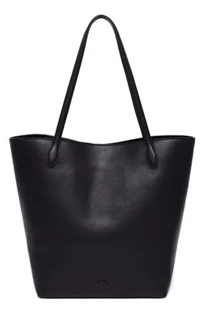 New Amsterdam Leatherworks Asher Large Tote Bag In Black